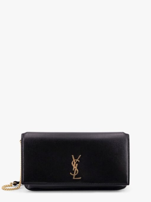 Leather shoulder bag with Cassandre Monogram