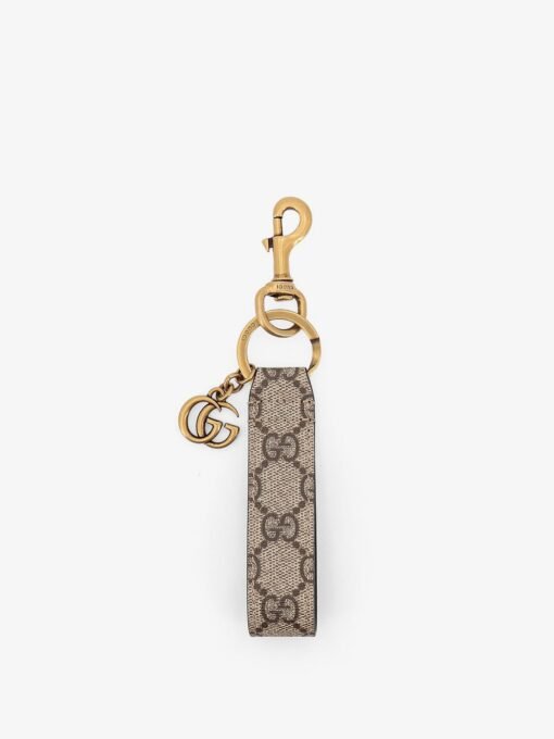 GG Supreme fabric keyring