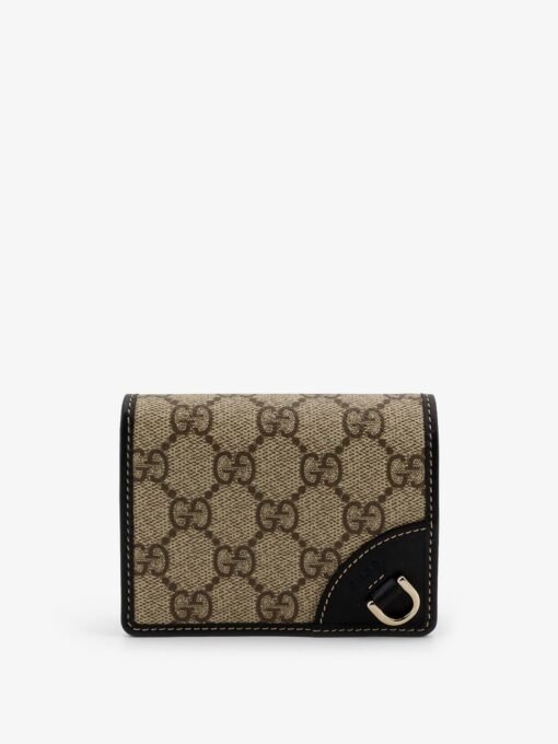 GG Supreme Fabric and leather wallet