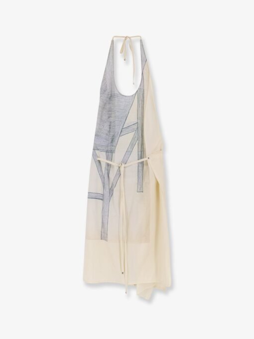 Apron viscose short dress