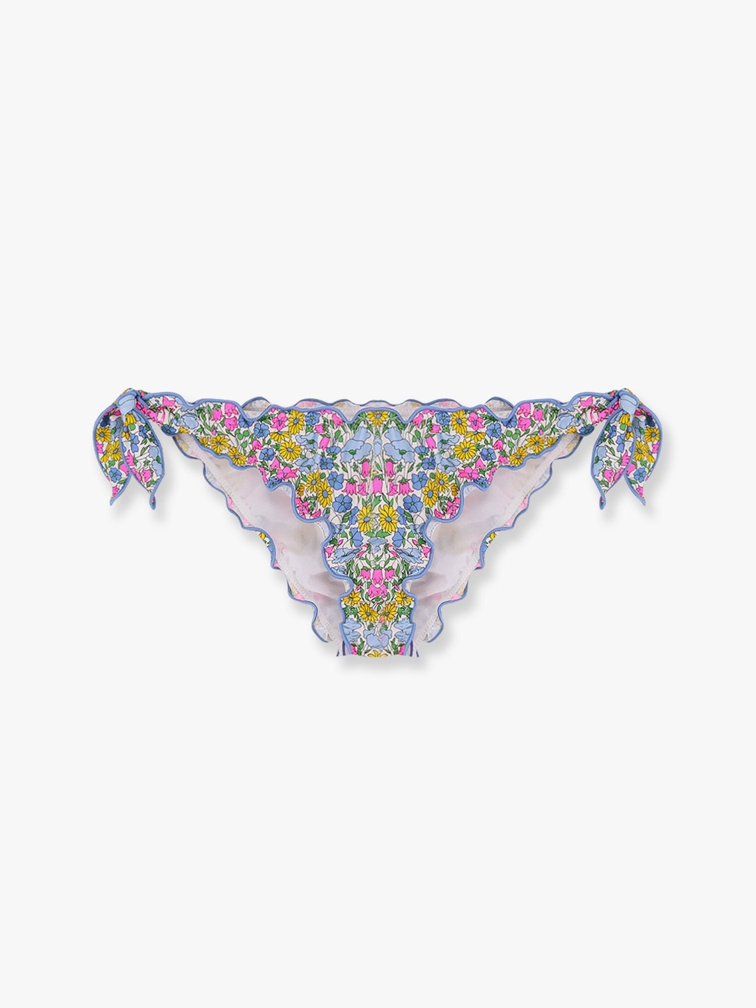 Moon bikini slip with poppy and daisy print