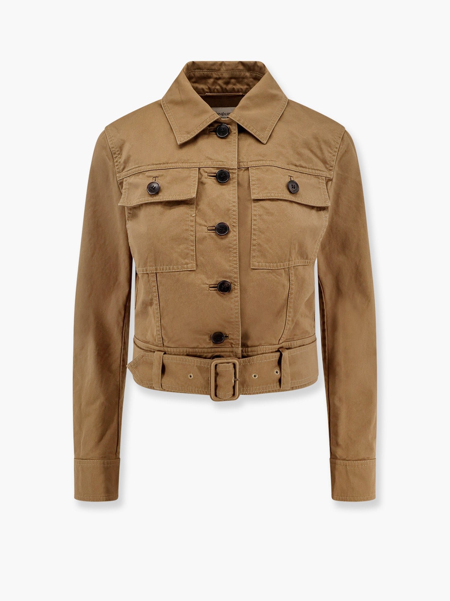 Certified cotton cropped jacket