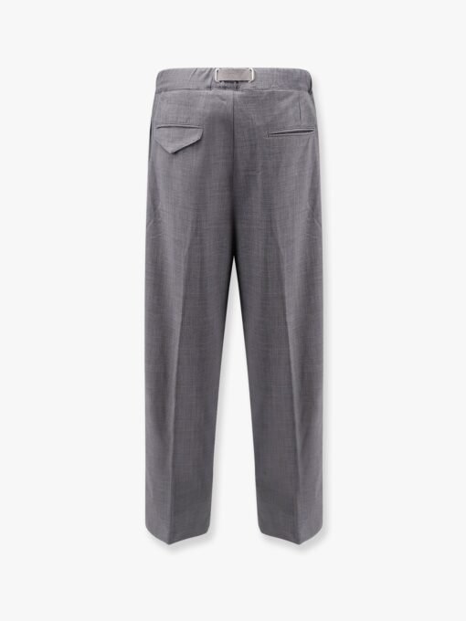 Alex wool blend trousers with enamelled detail - Image 2
