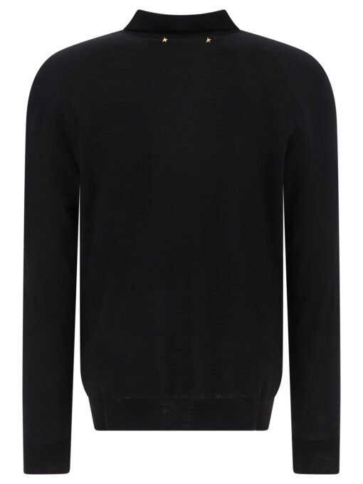 Wool long-sleeved polo shirt - Image 2