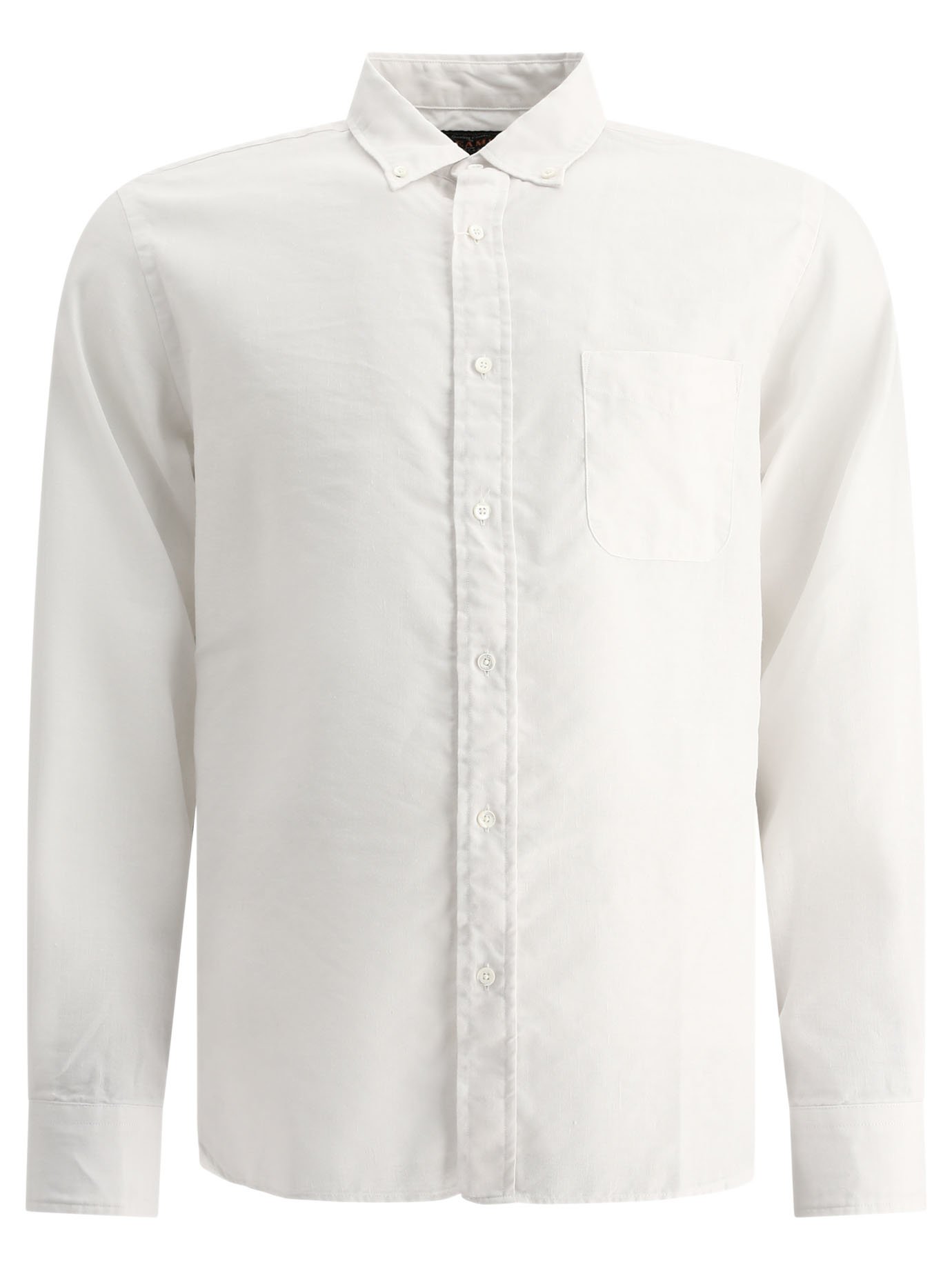 Linen shirt with chest pocket