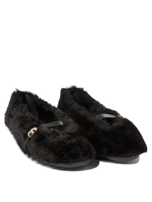 "Noella Fur" shearling ballet flats - Image 2