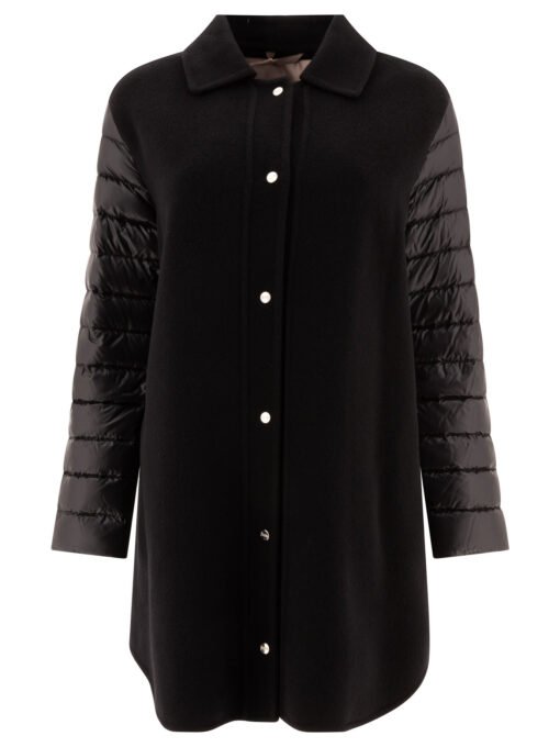Wool down coat