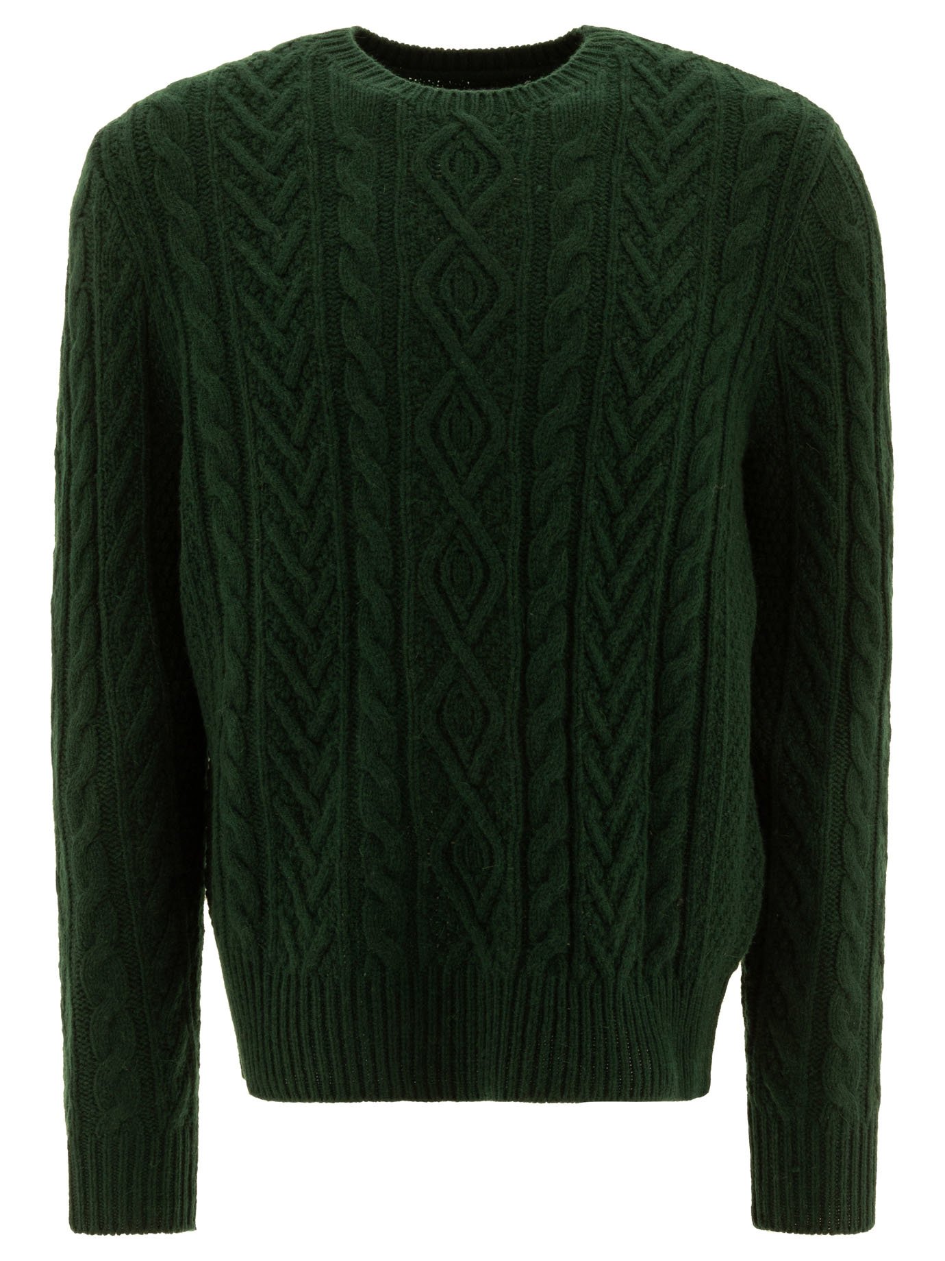 Cable-knit sweater