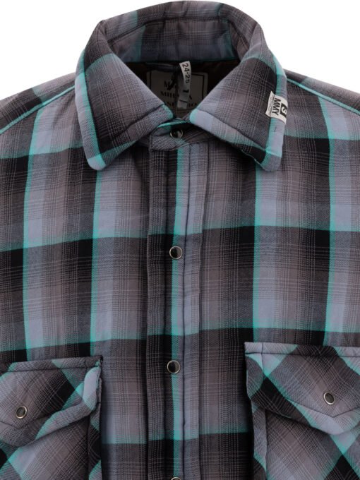 Padded check overshirt - Image 3