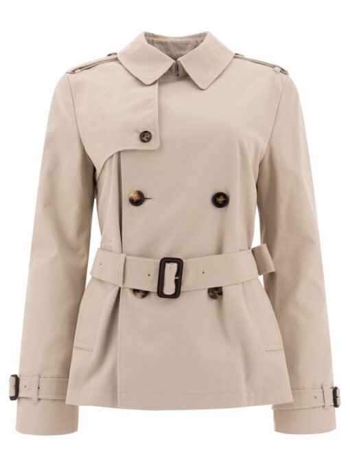 Cotton blend trench jacket