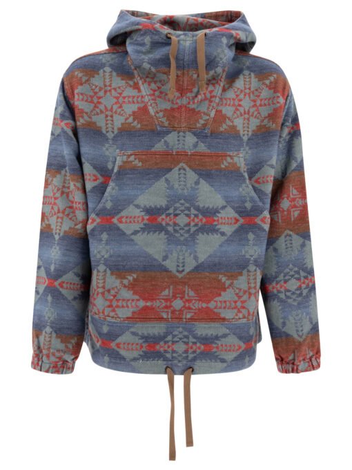 "MIL Smock Jacquard Shaggy" hoodie