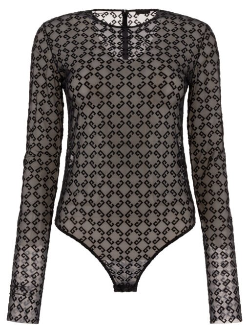 Body with flocked logo