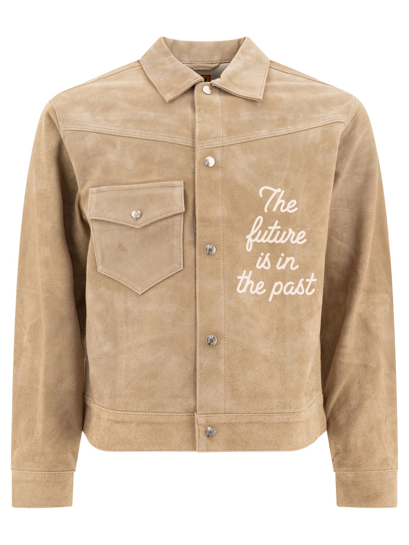 Suede leather jacket