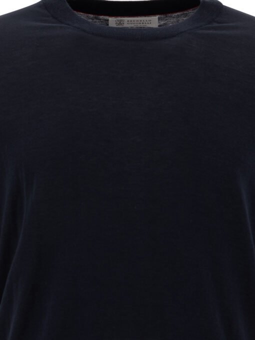 T-shirt in maglia fine con trama fiammata - Image 3
