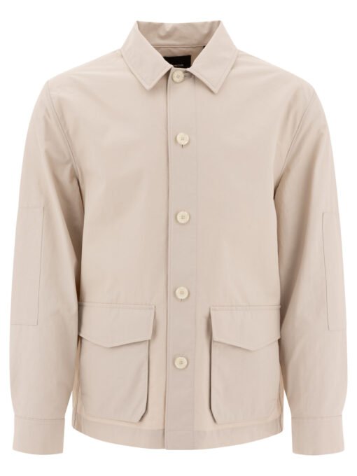 Cotton blend utility jacket
