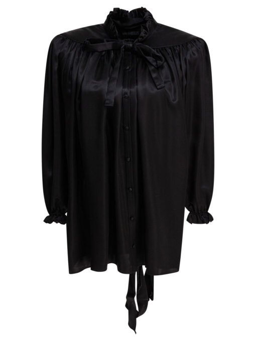 Lace-up blouse