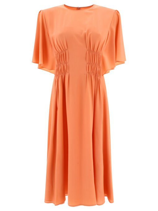 Draped midi dress