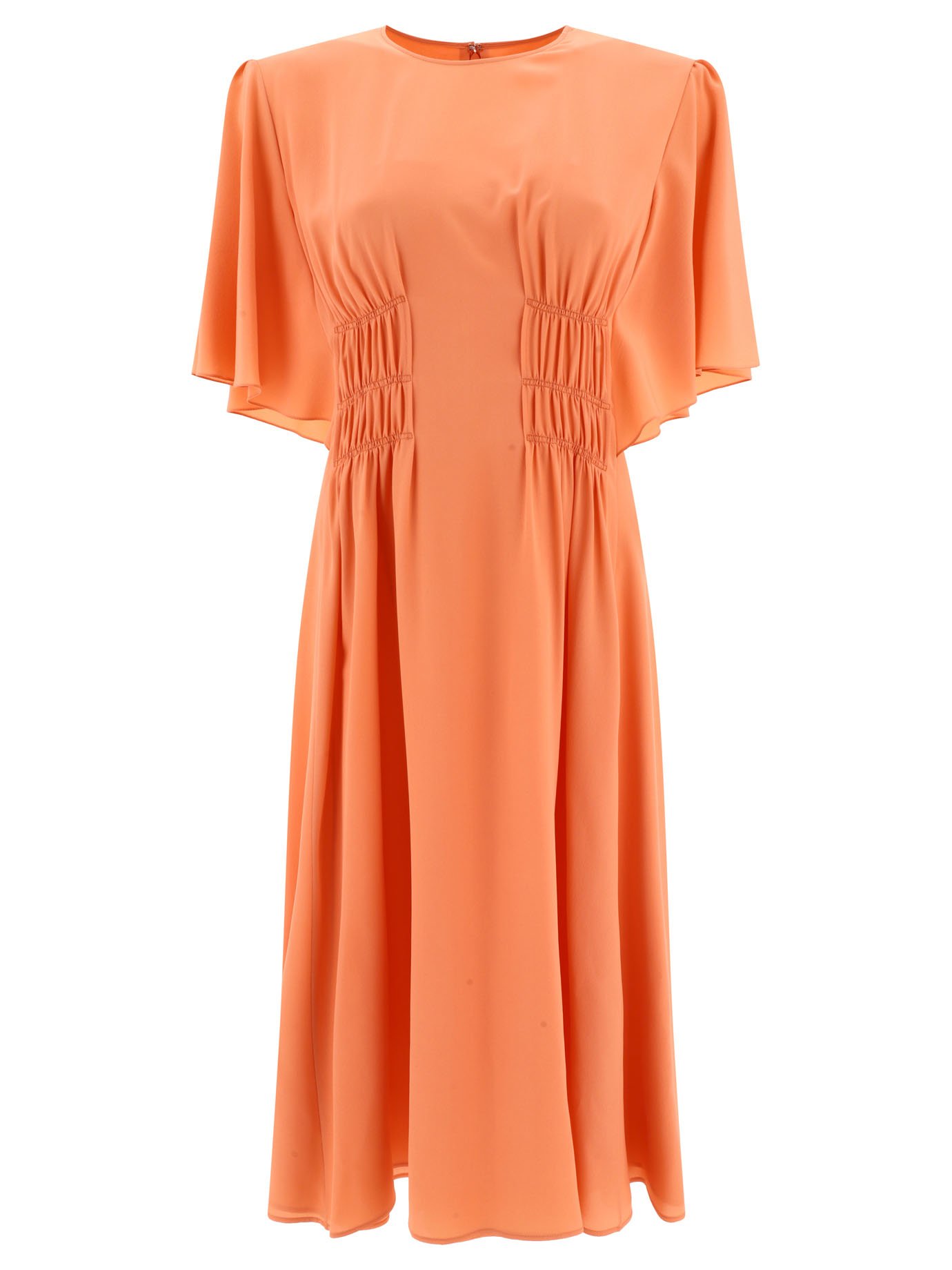 Draped midi dress