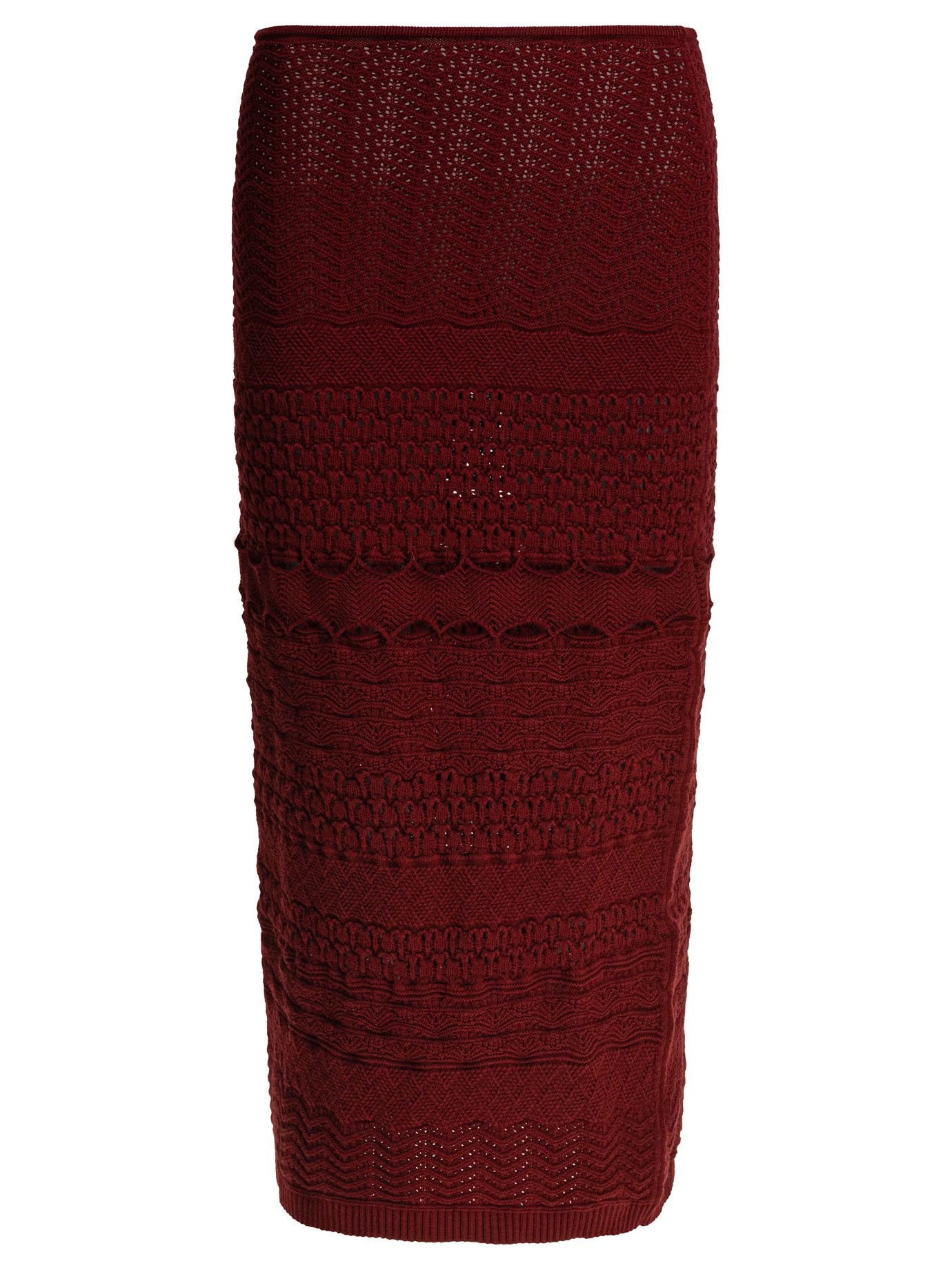 Cut-out knit skirt