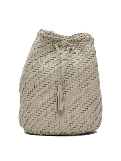 "Pompom Double Jump" bucket bag