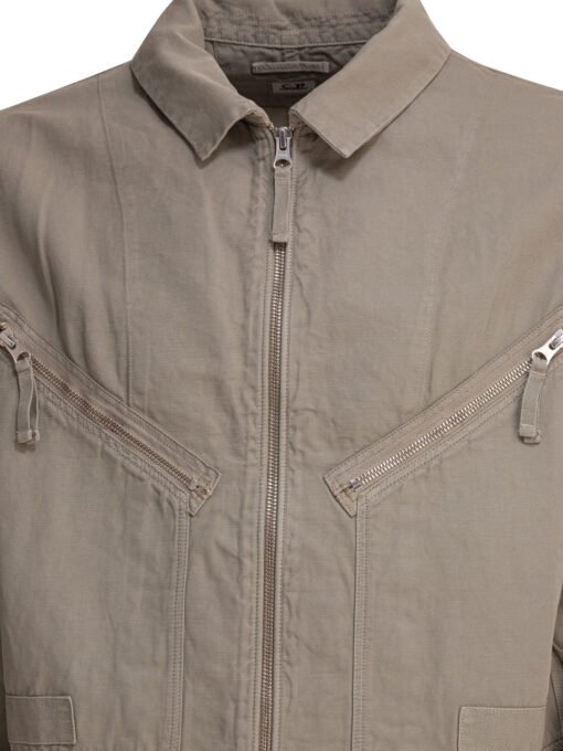 Cotton and linen overshirt - Image 3