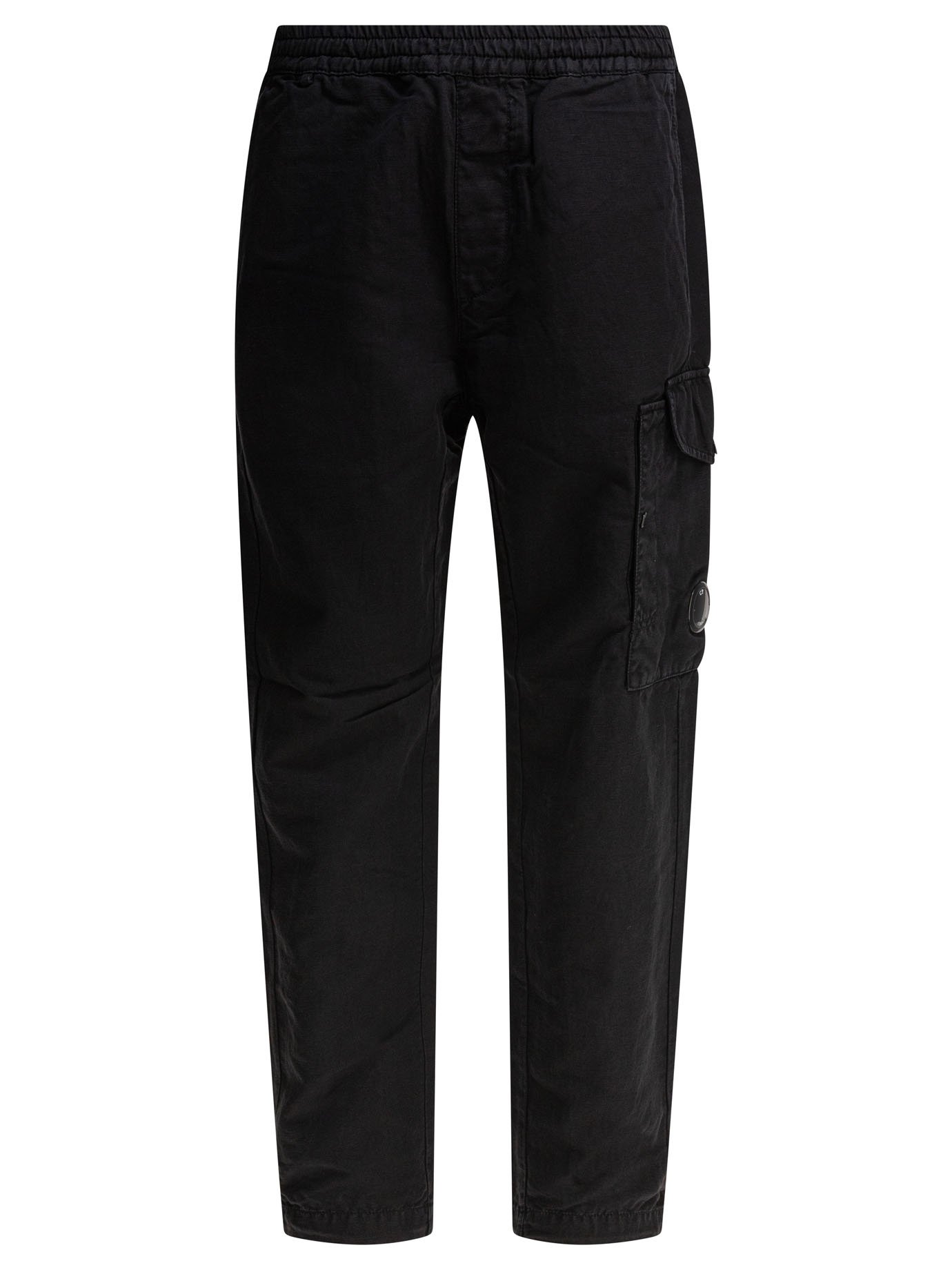 Cotton and linen cargo trousers