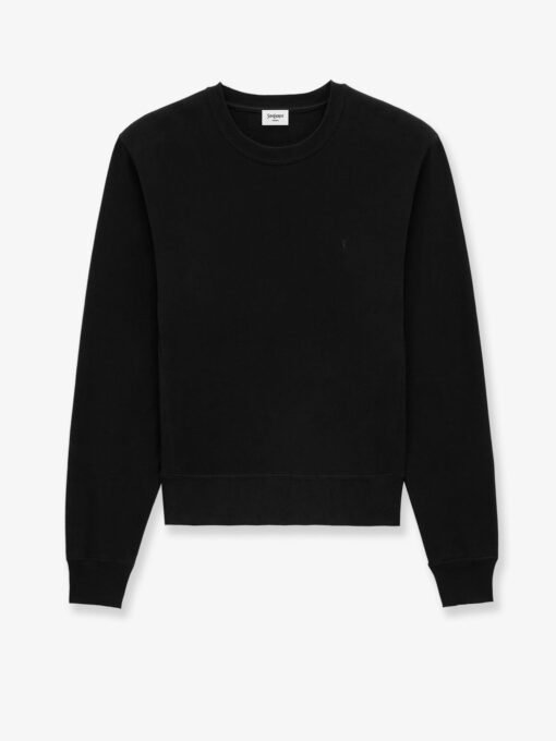 Certified cotton sweatshirt with Cassandre embroidery