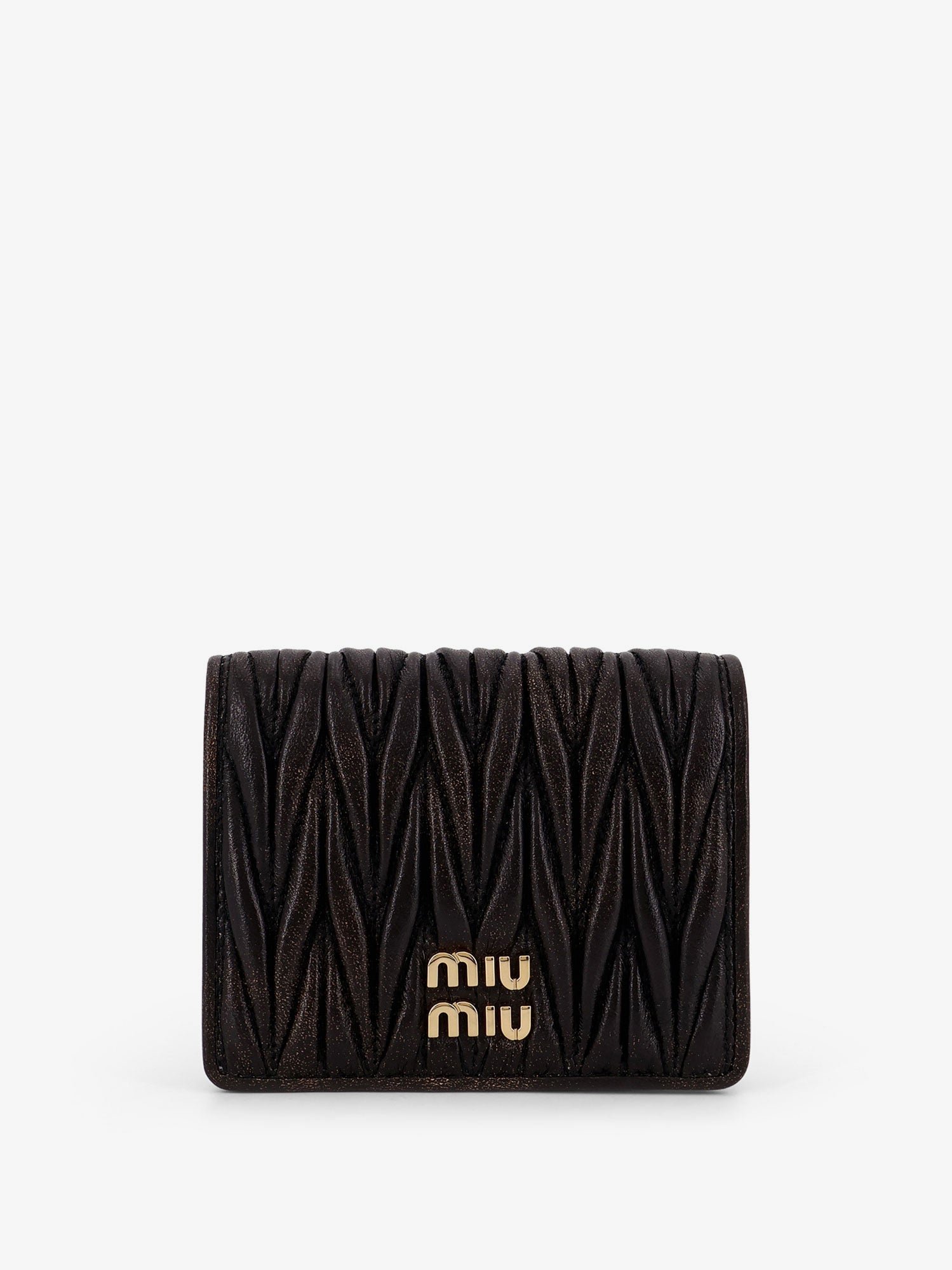Matelassé leather wallet