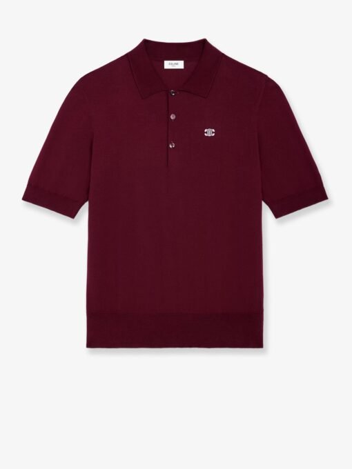 Crop Fit wool polo shirt