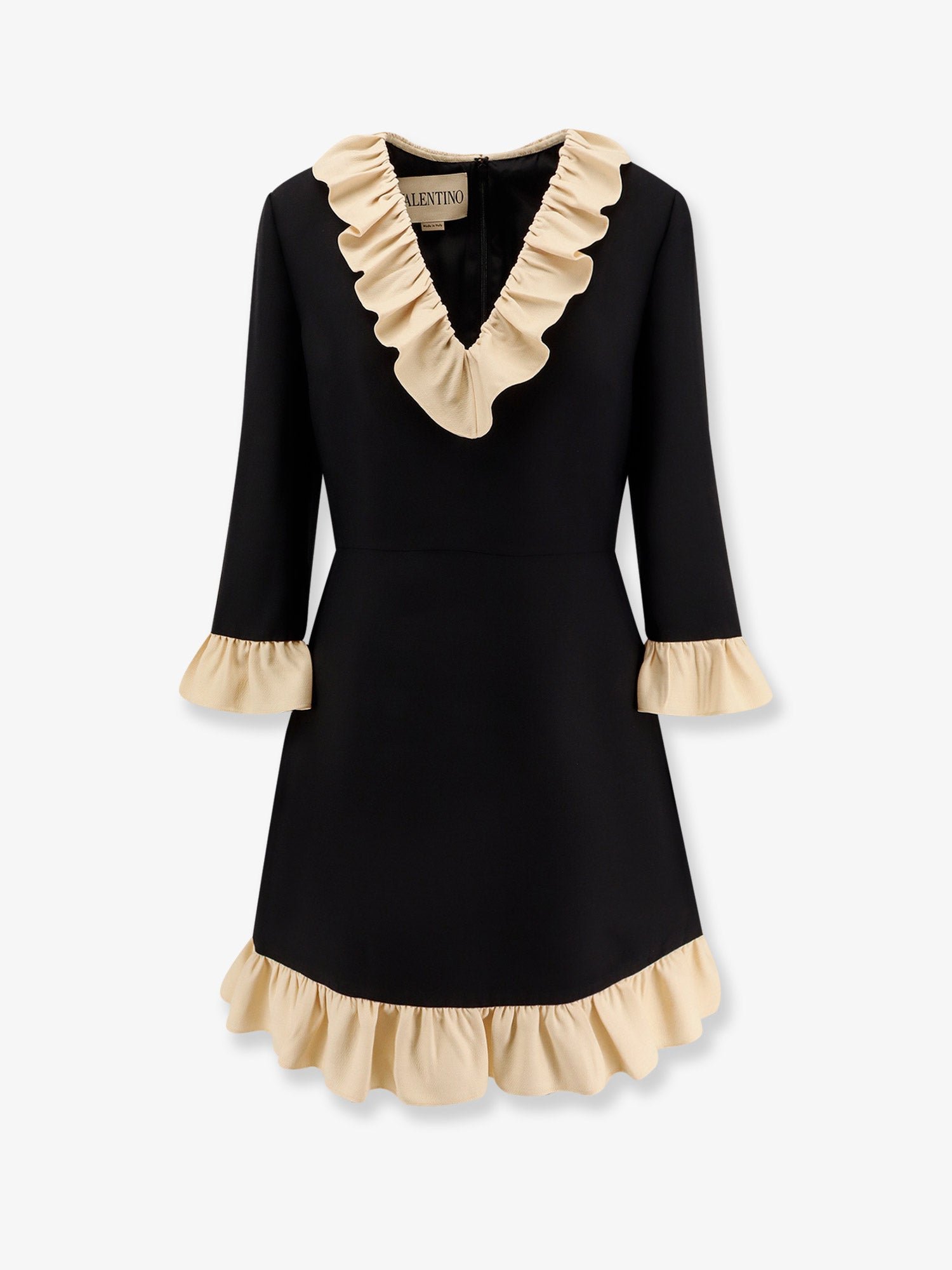 Wool and silk short dress