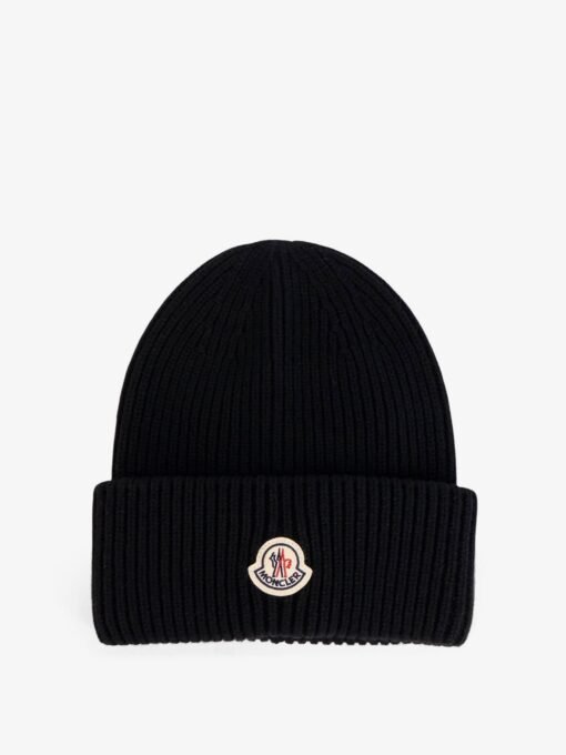 Wool and cashmere beanie hat