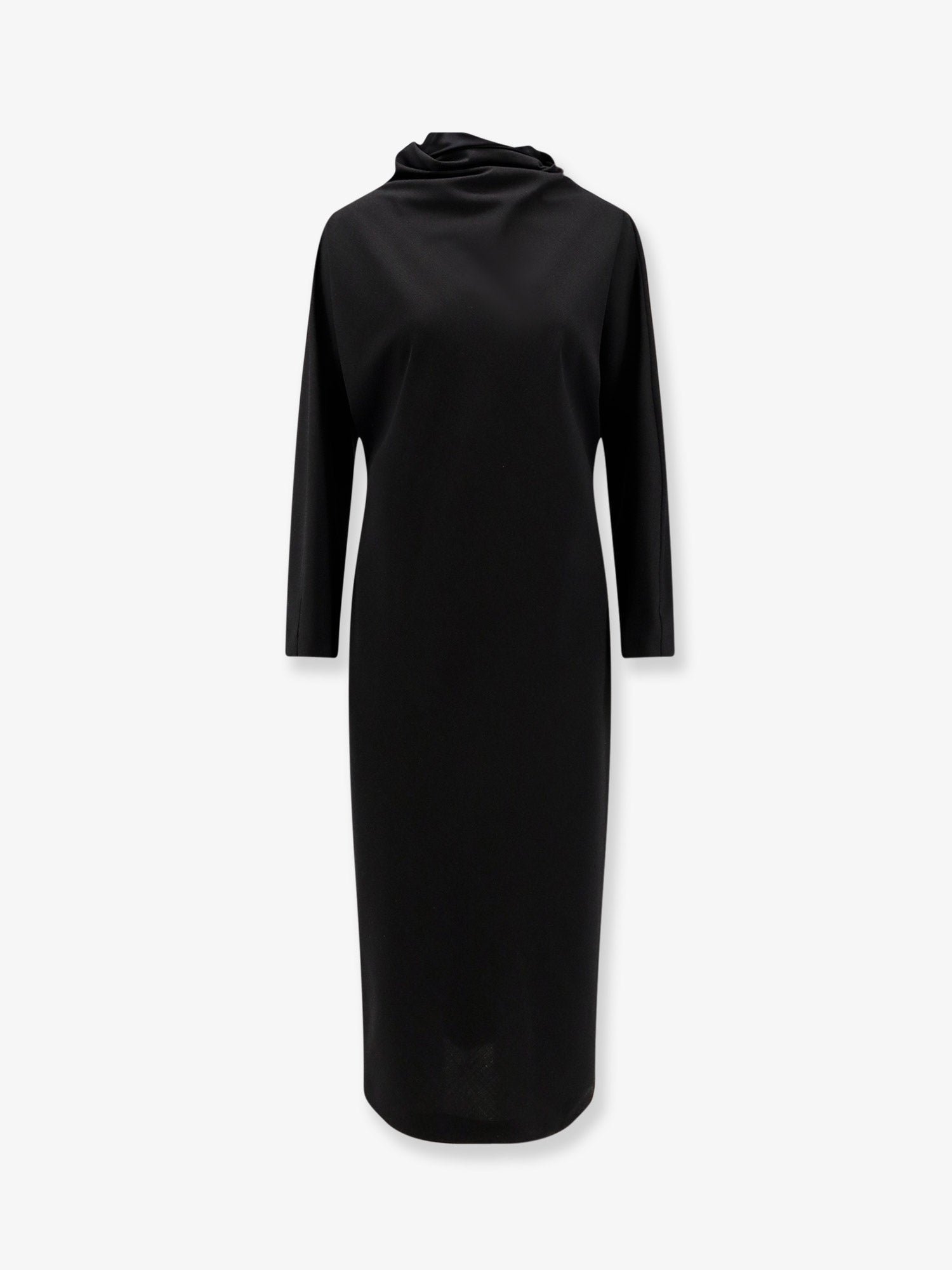 Wool blend midi dress