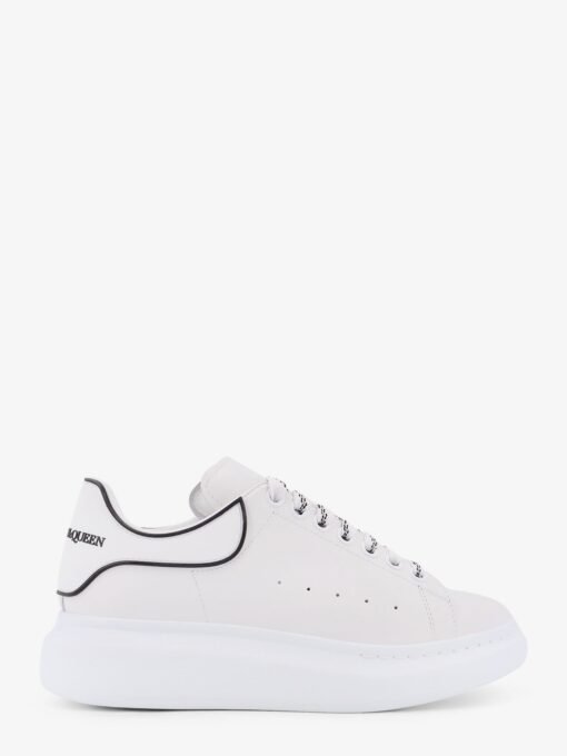 Oversize leather low-top sneakers