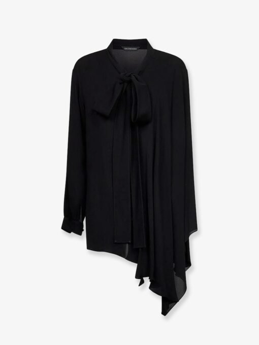 Silk shirt with bow