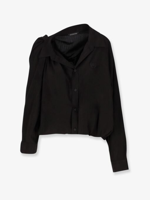 One shoulder lyocell shirt