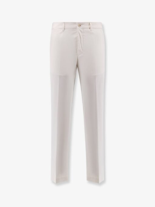 Cotton and silk trousers