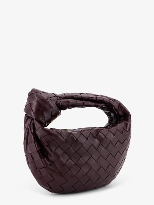 Mini Jodie leather handbag with Intrecciato motif - Image 3