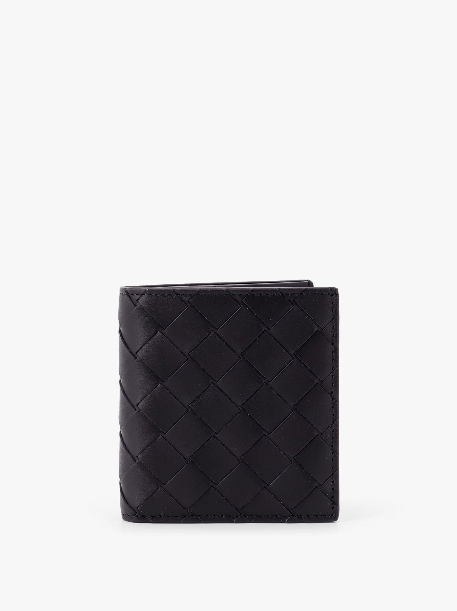 Leather wallet with Intrecciato motif