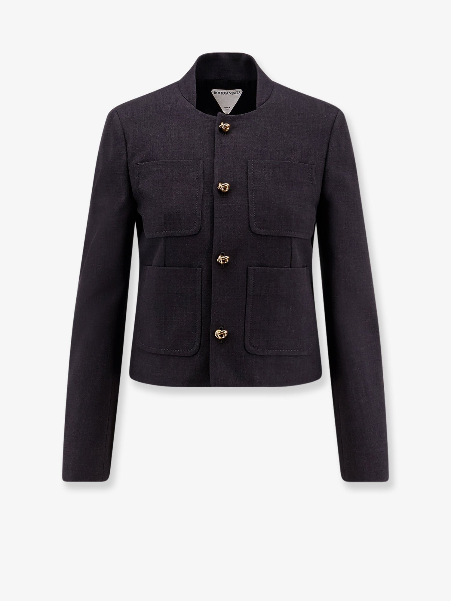 Cotton and viscose blazer with Knots detail