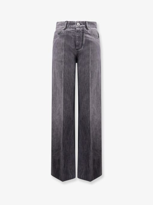 Black Washed Palazzo Denim Jeans