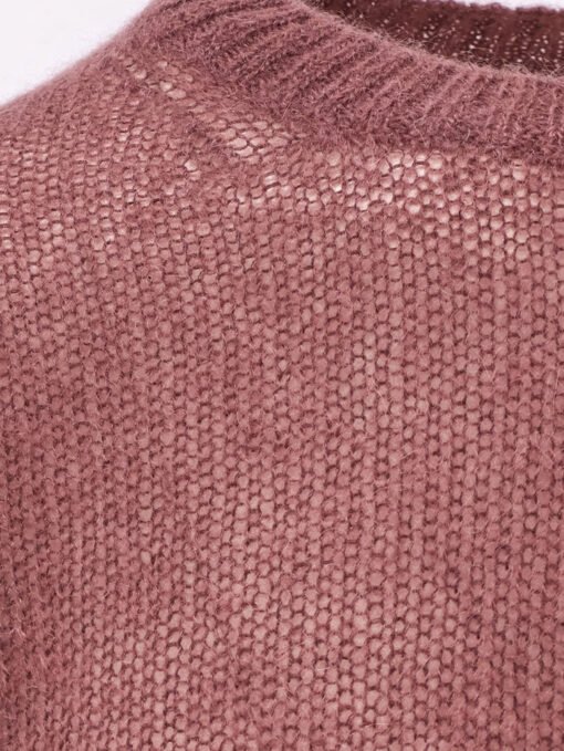 Mohair blend sweater with lurex profiles - Image 3