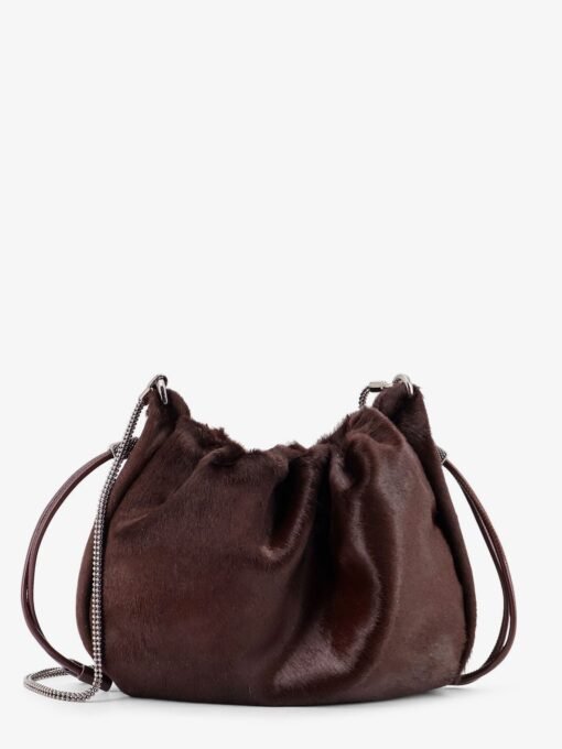 Bucket Mellow Mini pony skin shoulder bag