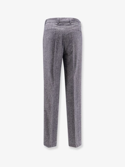 Herringbone wool and cashmere trousers - Image 2