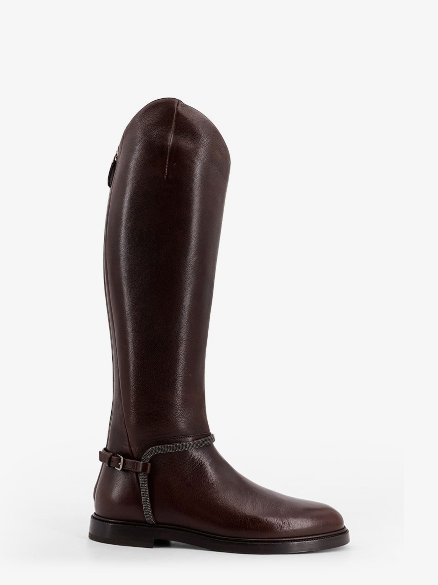 Leather boots with Monili detail