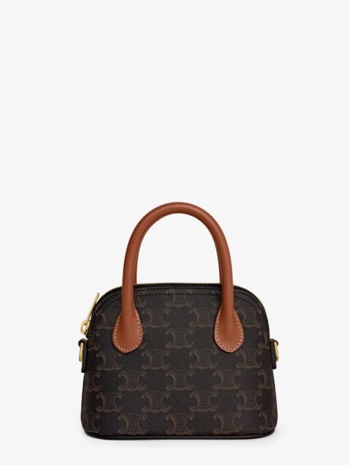 Mini Honorine Triomphe coated canvas shoulder bag