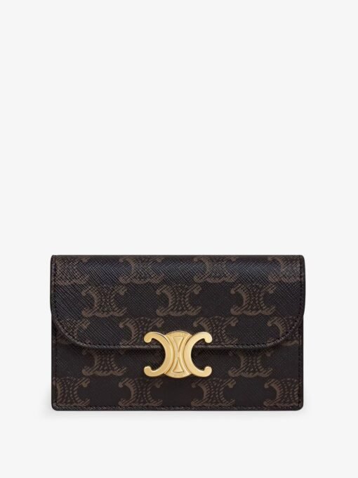 Triomphe coated canvas card holder