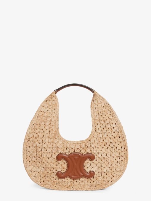 Classic Panier Hobo rafia shoulder bag