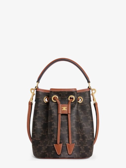 Teen Bucket Clara Triomphe coated canvas bucket bag