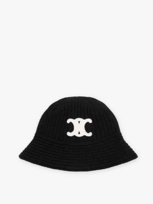 Triomphe cashmere cloche hat