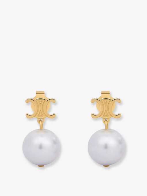 Les Perles metal earrings